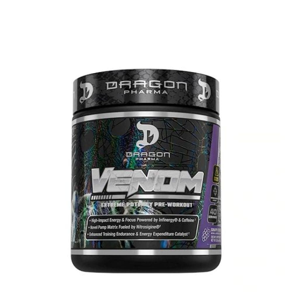 Pré Treino Venom Dragon Pharm a (40 Doses) - Import - Grape