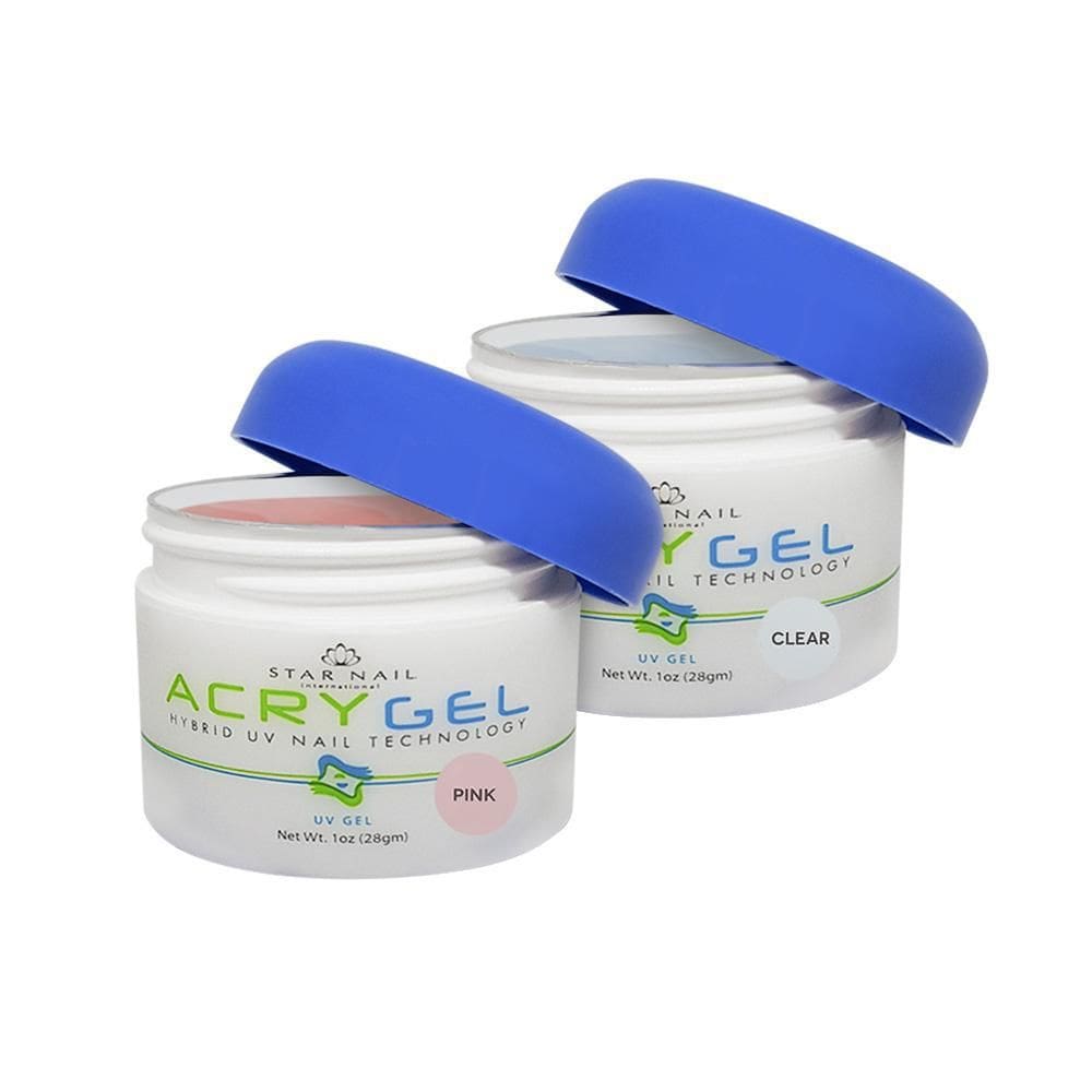 Kit Gel Uv Acrygel Star Nail Clear E Pink Cuccio 28Gr