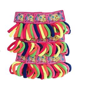 216 Unidades Elástico De Cabelo Rabicó Xuxinha Colorido Neon