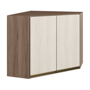 Armario Canto Obliquo 2P MDF 75cm Kali 12209 Carvalho Toq Bianco Toq Nicioli