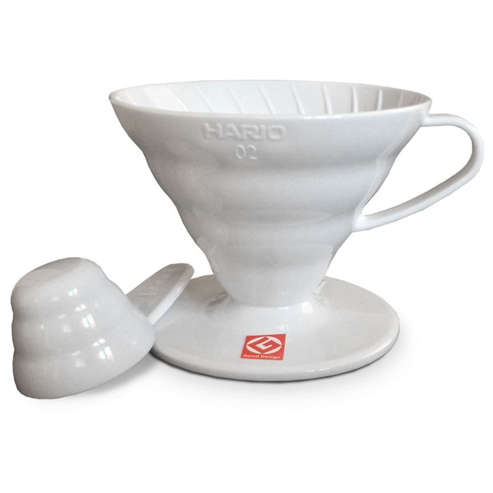 Coador de Café Hario V60 em Acrílico Branco - Tamanho 02