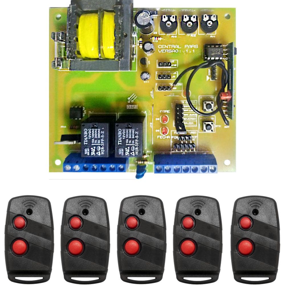 Kit - 1 Central De Comando Pars + 5 Ctrls Code Learning 5003