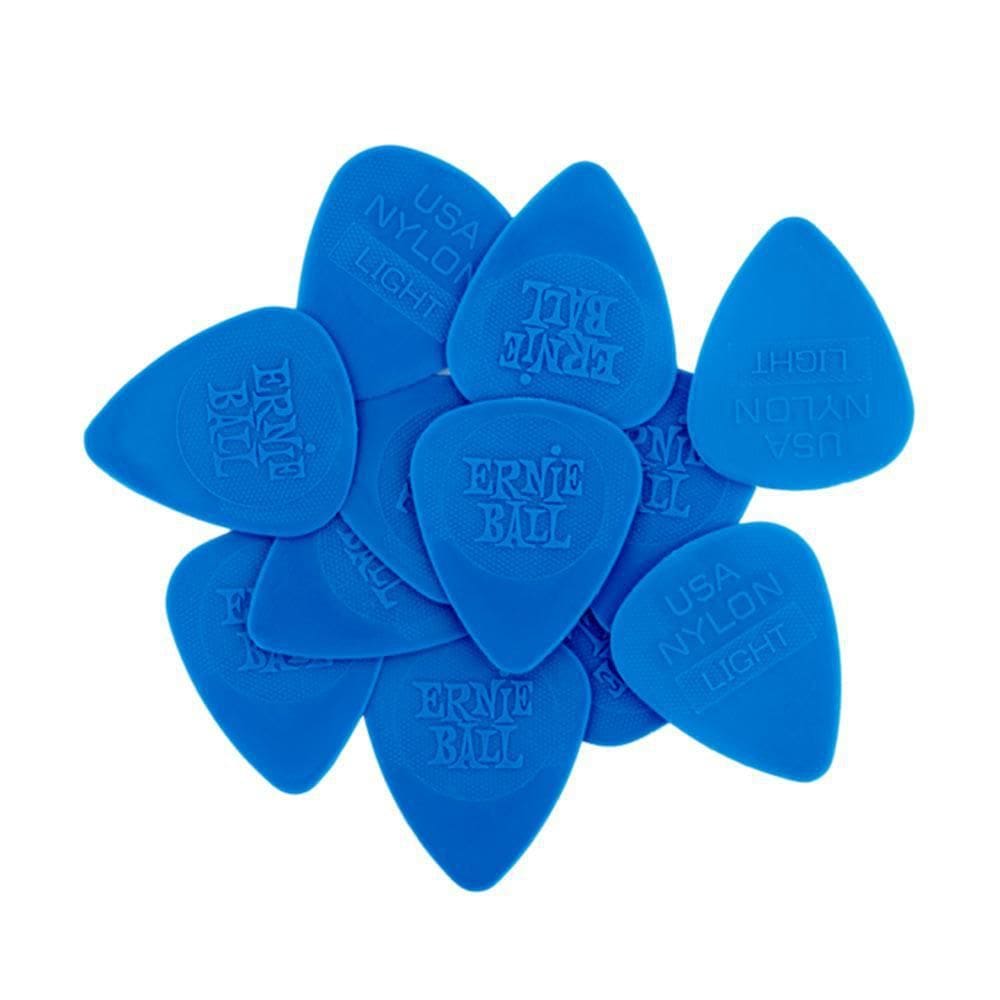 Palheta Ernie Ball Fina Nylon Injetado 0,53mm 12 Unidades