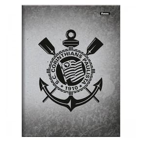 Caderno Brochurão 80Fls Corinthians Cinza Foroni