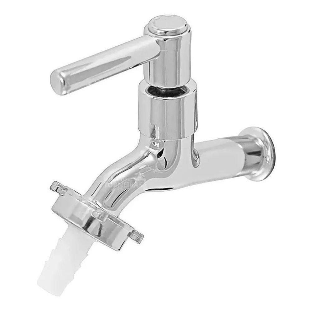 Torneira Curta Jardim Metal Cromada