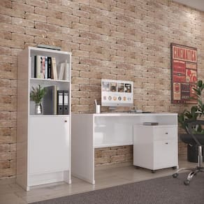 KIT - Conjunto Mesa Armário Gaveteiro Berlin