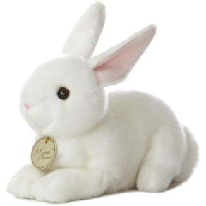 Bicho de pelúcia Aurora Realistic Miyoni American White Rabbit