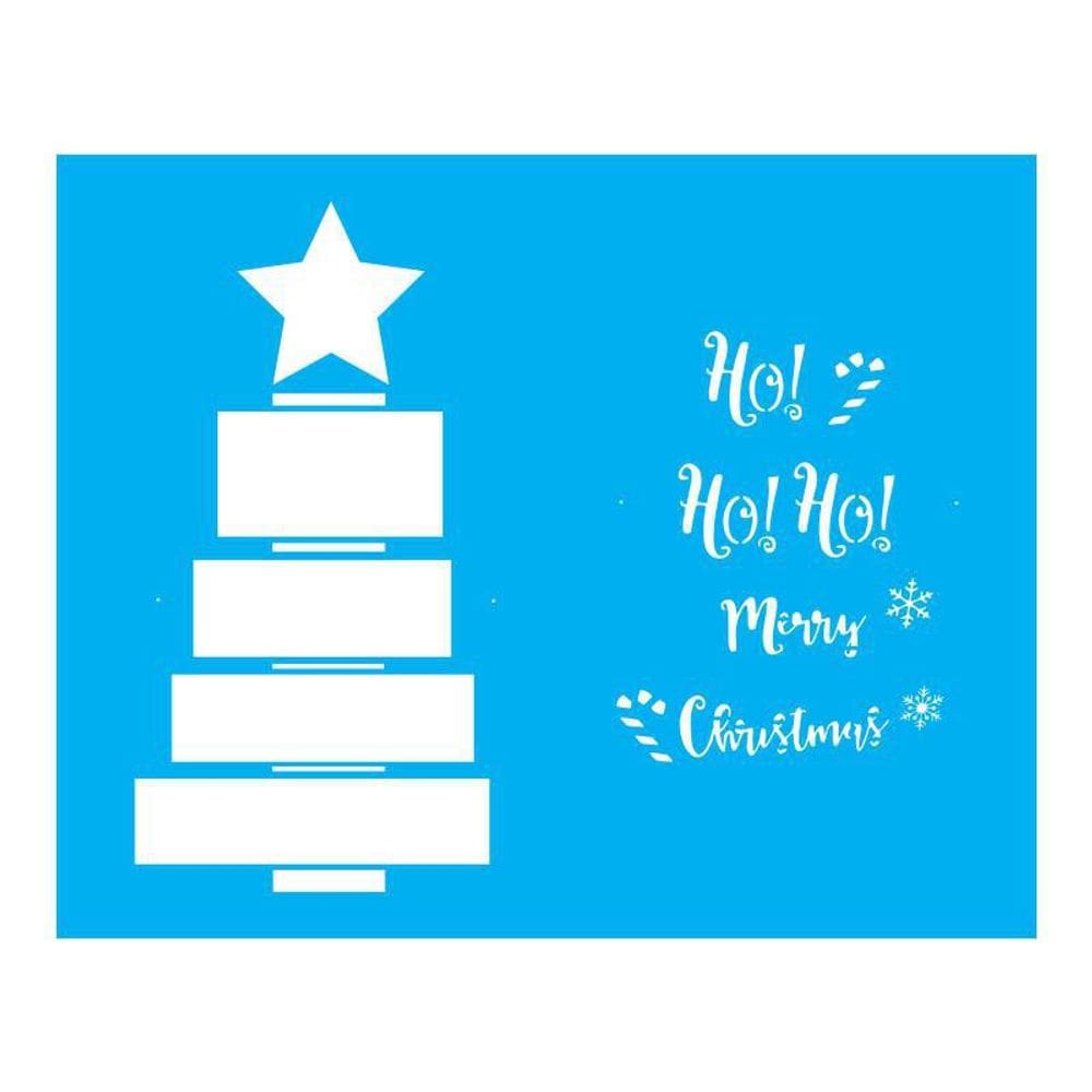 Stencil Tamako Feliz Natal - 20X25Cm - Ref B789