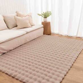 Tapete Pele Bubble 1,50 x 2,00 Bege Niazitex