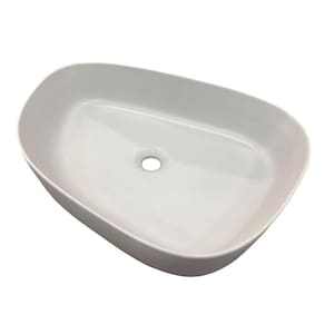 Cuba De Louça Para Banheiro Sobrepor Luxuosa - Cinza