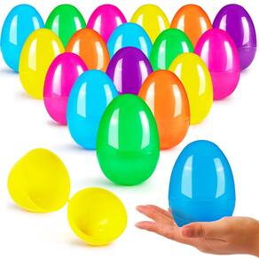 Ovos de Páscoa JOYIN de 8 cm de plástico preenchível colorido 36 unidades