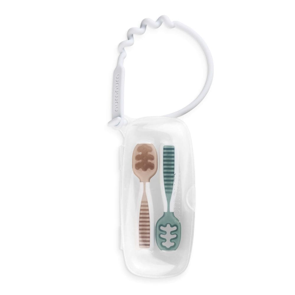 Conjunto de colheres de bebê NumNum Silicone Pre-Spoon GooTensils para mais de 6 meses
