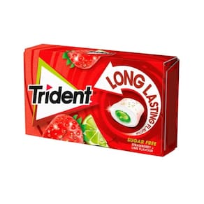 Chiclete Trident Strawberry Lime Long Flavour - Importado