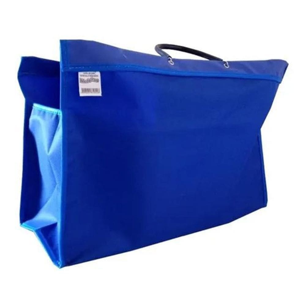 Sacola Lona Para Feira Média 34X48X21Cm Medeiros Azul
