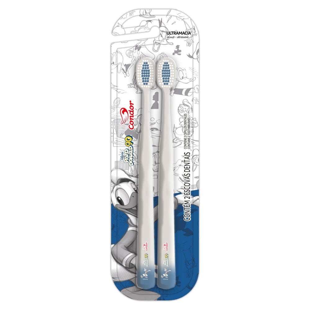 Escova Dental Ultramacia Mickey e Amigos Condor 2 Unidades