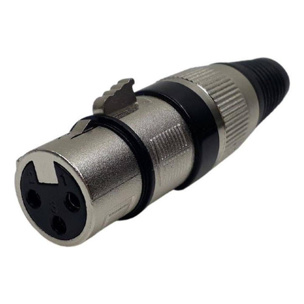 Conector Plug Xlr Femea De Linha It Blue - Le-5592