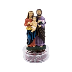 Terço Sagrada Família 10cm - Enfeite Resina