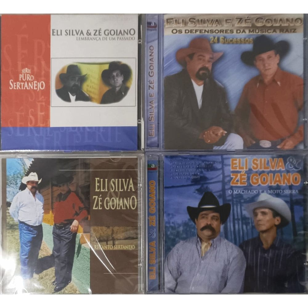 Cd Eli Siva & Zé Goiano - 4 Cds Da Dupla