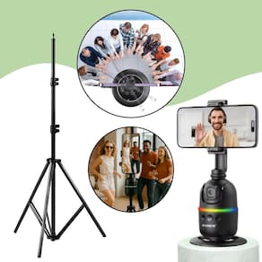 Suporte Gimbal 360O Facial Gestos Com Tripé