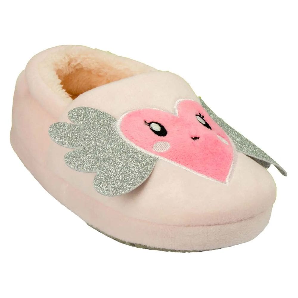Pantufa Infantil Antiderrapante Menina Bebe Coração Pimpolh