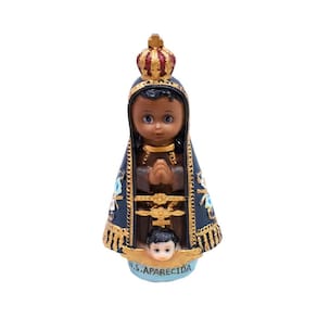 Nossa Senhora Aparecida 13cm Infantil - Enfeite Resina