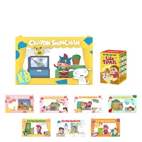 Figuras de ação POP MART Crayon Shinchan Life Theatre Series