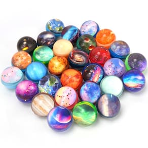 Lembrancinhas de festa Bouncy Balls Pollieay Galaxy 30PCS 32mm Rubber Space