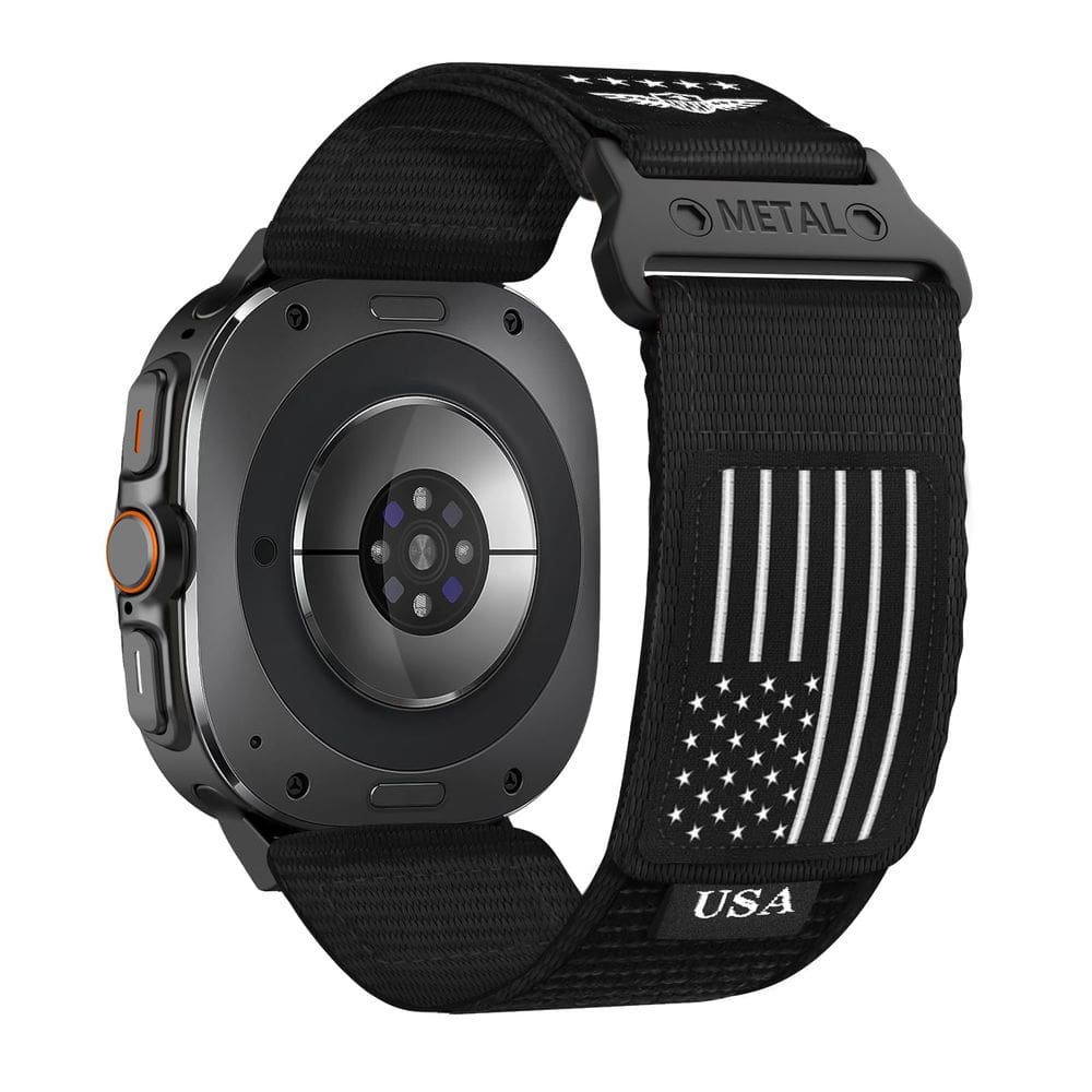 Pulseira de relógio BXUXOHS Rugged Nylon para Samsung Galaxy Watch 7 Ultra 47 mm