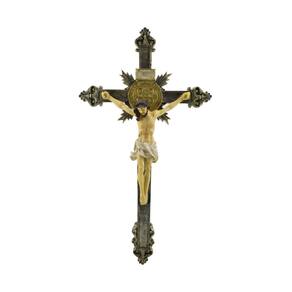 Crucifixo De Parede 49cm - Enfeite Resina