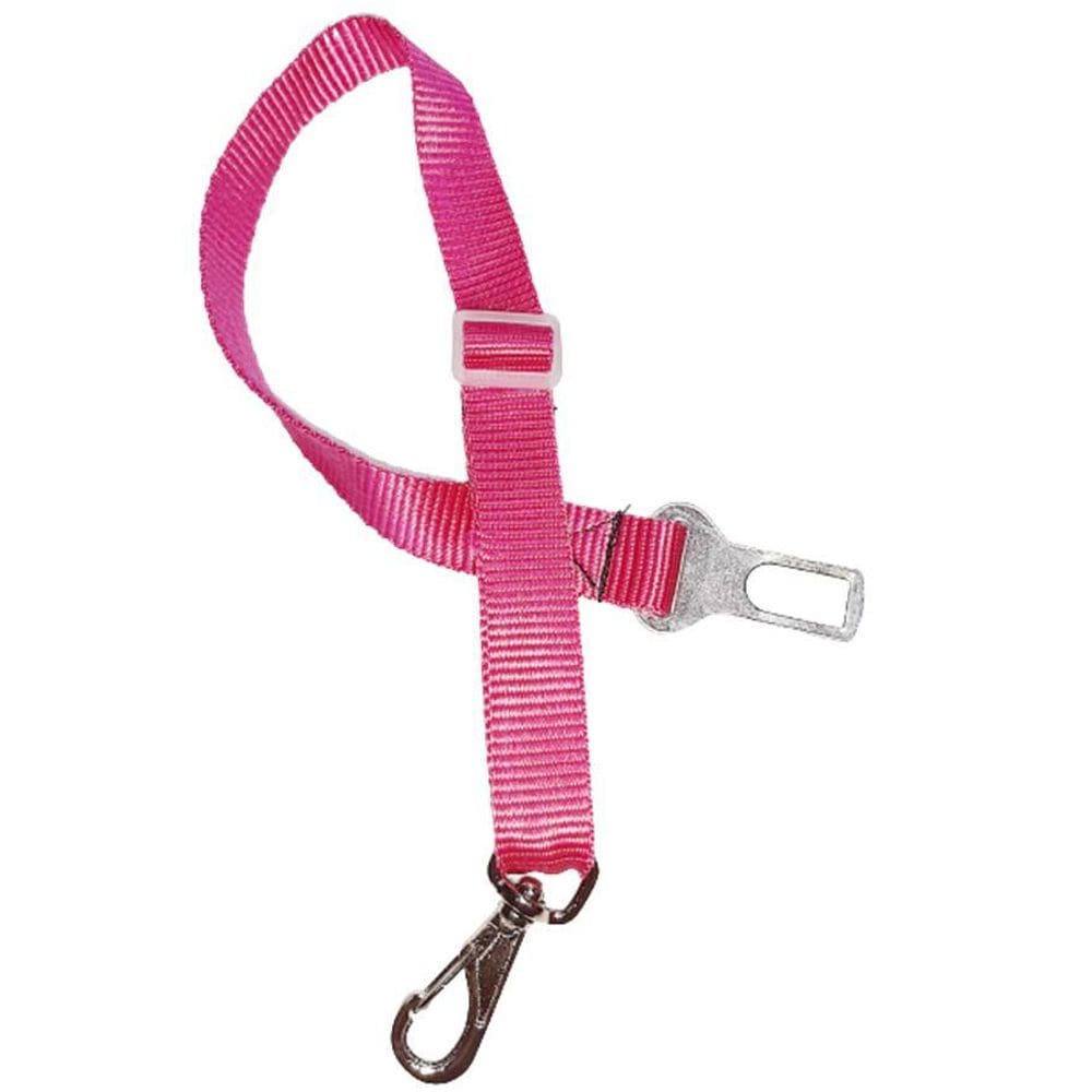 Cinto De Segurança Para Pets Colorido - Rosa
