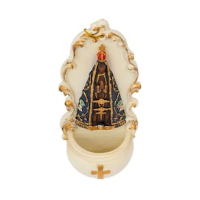 Pia Água Benta Nossa Senhora Aparecida 21cm - Enfeite Resina