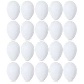 Ovos de plástico Double Couple White, 20 unidades para caça e presente