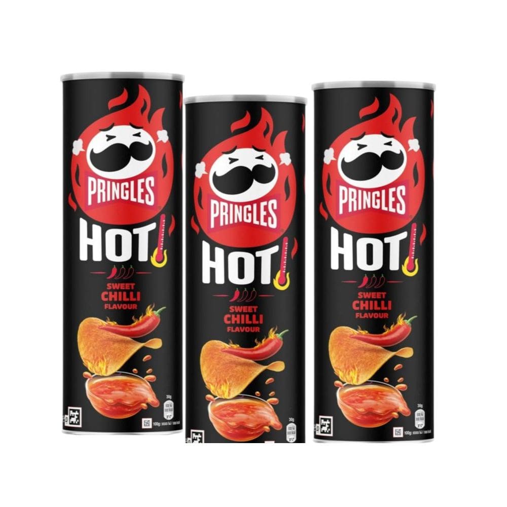 Batata Pringles Hot Sweet Cheese Importada 160g - 3 unidade
