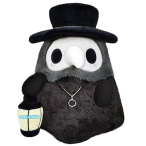 Mini Plague Doctor 7 de pelúcia que brilha no escuro