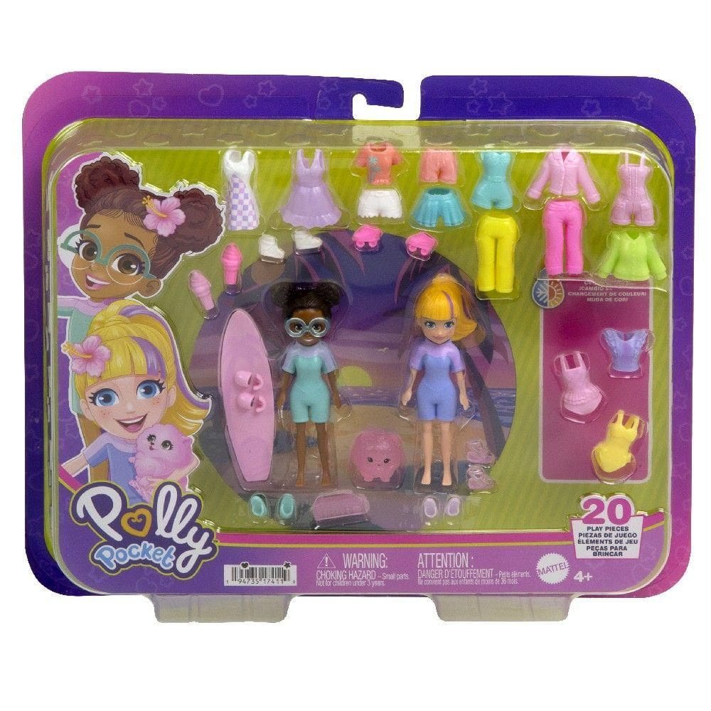 Polly Pocket Pacote de Modas Praiana - Mattel