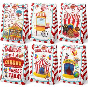 Bolsas de lembrancinhas HapibiDesign Circus Theme - 24 unidades