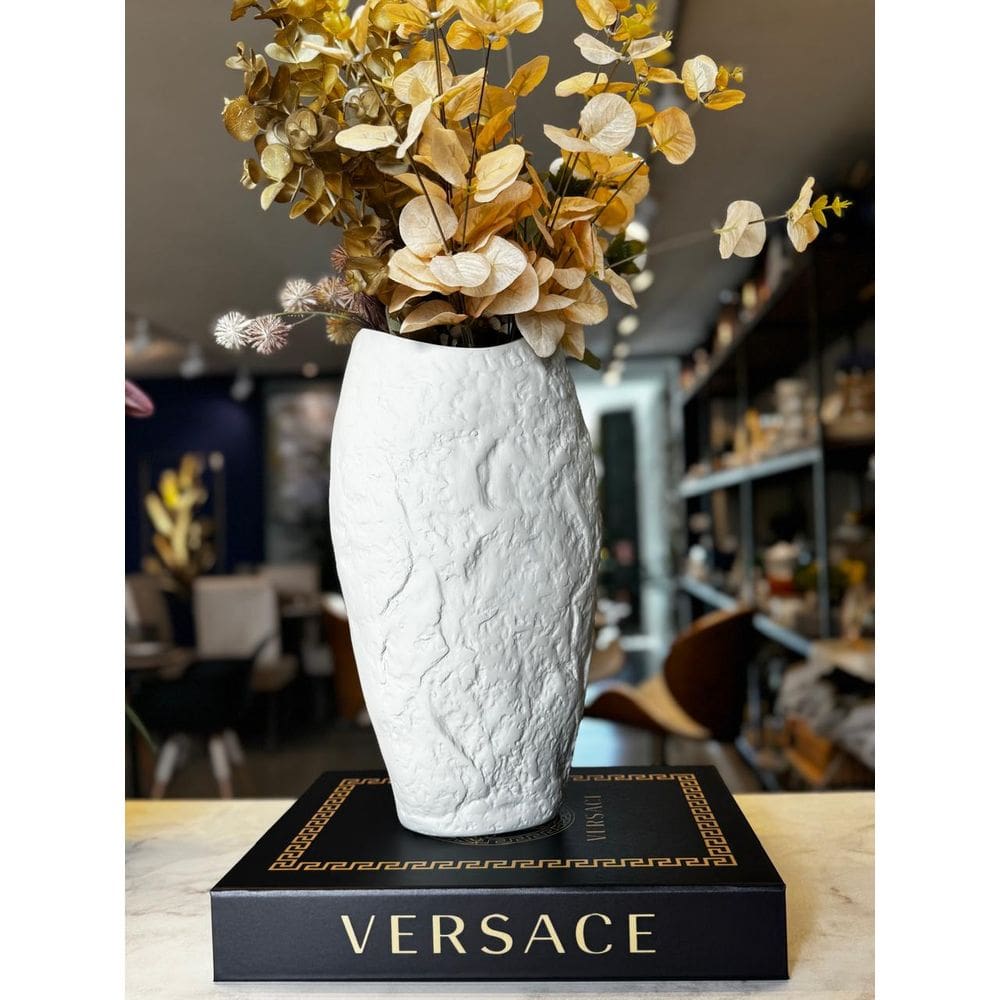 Vaso Craquelado Pequeno Cor Ice 32X21 Dm