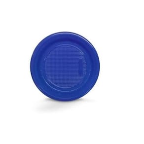 Prato Plástico Azul 15Cm Para Festas - 100Un
