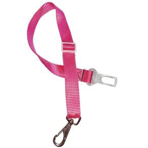 Cinto De Segurança Para Pets Colorido - Rosa
