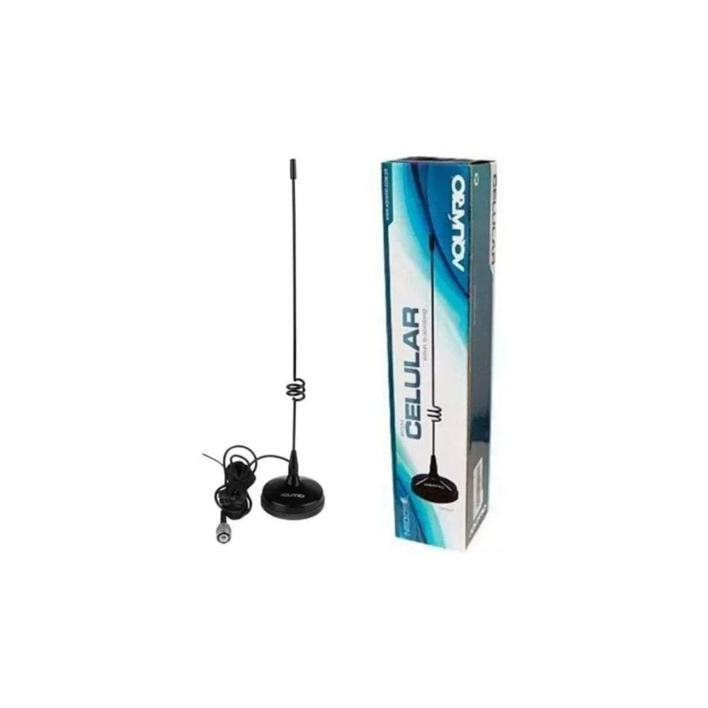 Antena De Celular Movel Universal Aquario Cm-907 Quadriband Veicular 800/900/1800/1900 Mhz 4G 3G 2G