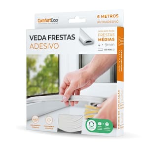 Veda Frestas Para Porta Em Adesivo 4Mm Comfortdoor - Branco