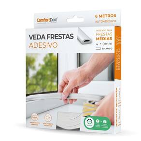Veda Frestas Para Porta Em Adesivo 4Mm Comfortdoor - Branco