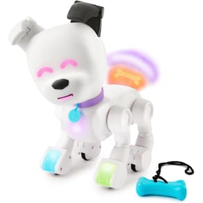 Robot Dog Dog-E interativo com luzes LED coloridas