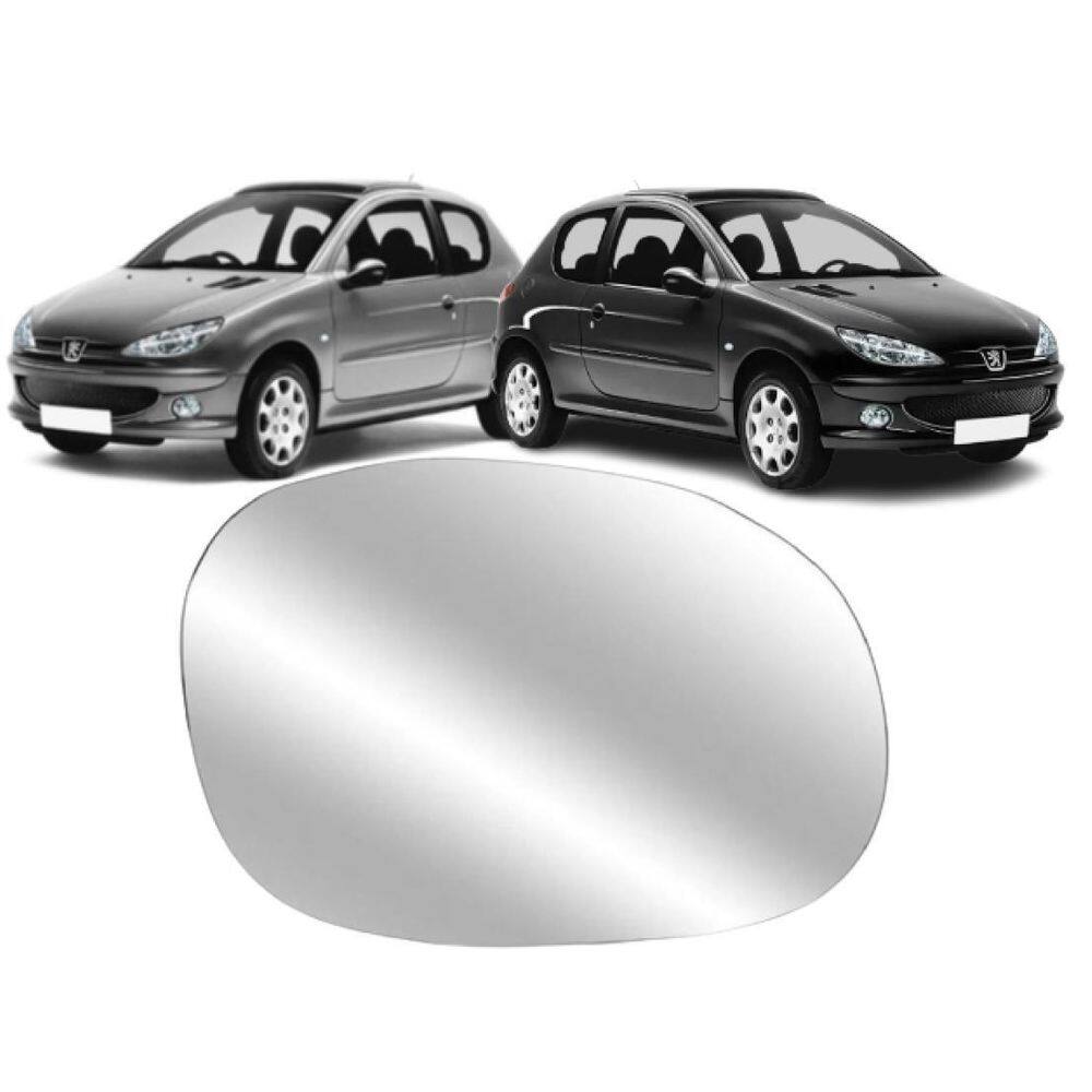 Lente Retrovisor Com Base Peugeot 206 207 99.. Ld Direito
