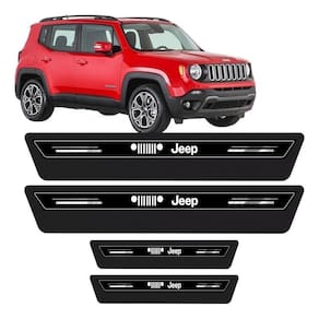 Soleira De Porta Jeep Preto Platinum 8 Peças