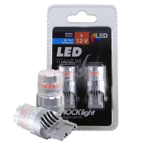 Par Lâmpada De Led T20 7440 Titanium 23 Smd-4014/3030 1 Polo