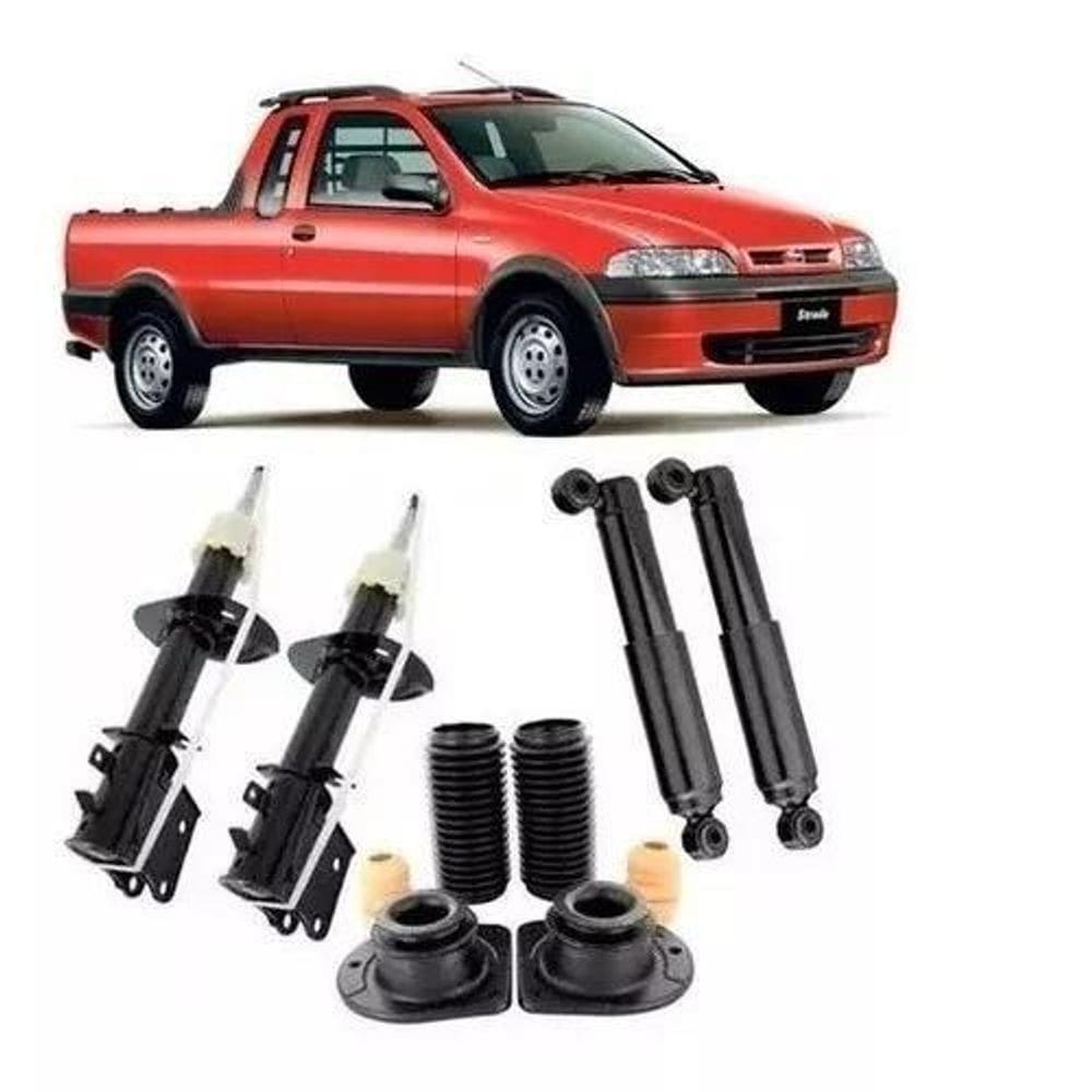 4 Amortecedor+ Kit Suspensão Strada 2010