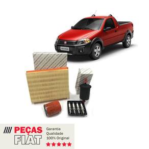 Kit Revisão Filtro Vela Strada sintético Fiat 7088845