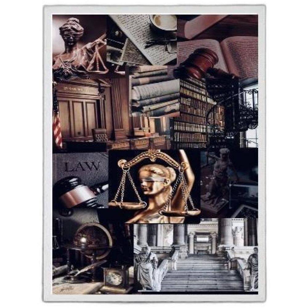 Quadro Decorativo Imagens Direito 33X24Cm