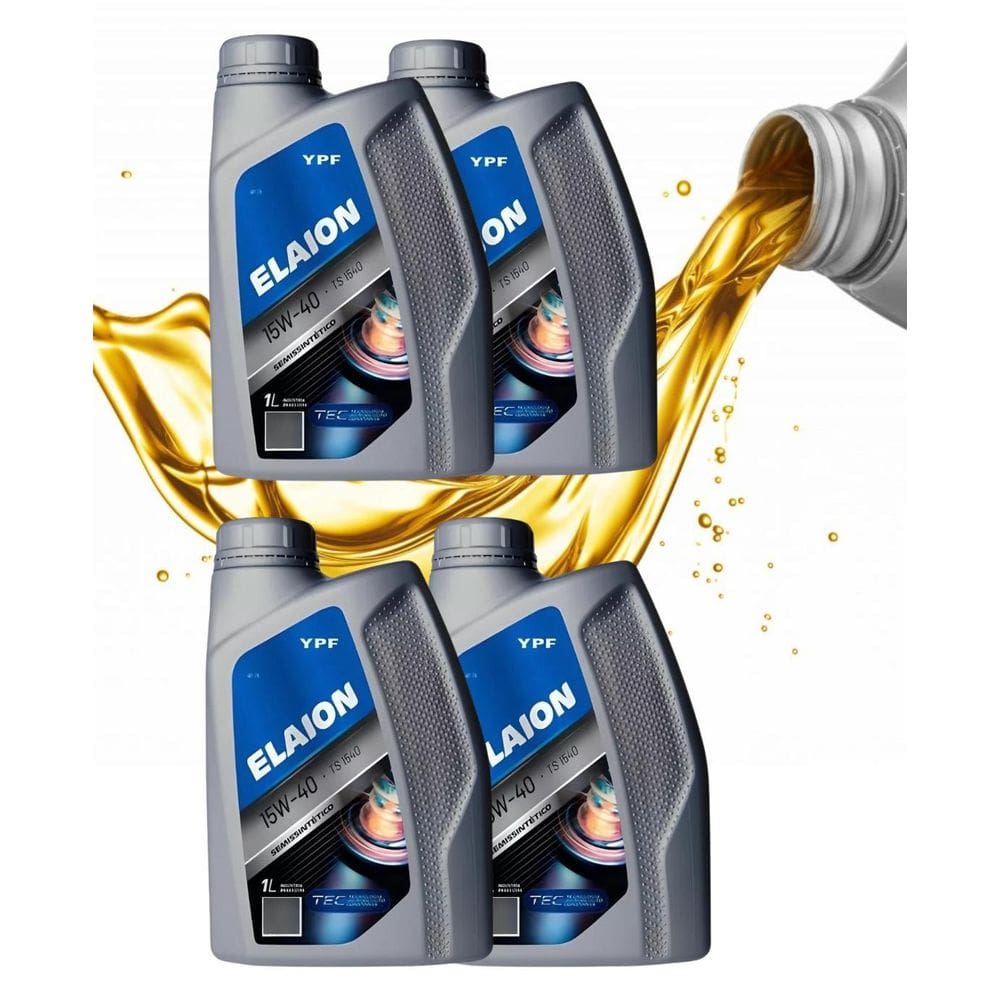 4X Óleo Lubrificante 15W40 Sn Elaion Ts1540 Semissintético
